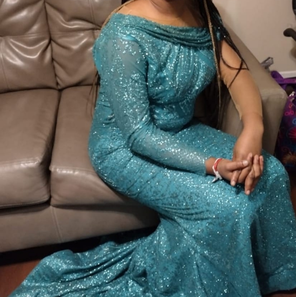 Elegant tailored prom dress